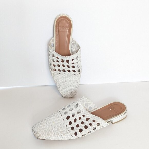 LOQ Marti Mules Slip On Woven Leather Shoe - Picture 2 of 7